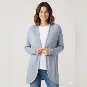 Old Navy Heathered Blue Soft Knit Duster Cardigan Large